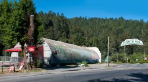 New Bus Stop in Monte Rio